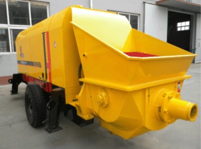 Электрический бетононасос HBT50S-12-55 с бетонопроводом в комплекте