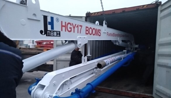 Мобільна бетонорозподільна гідравлічна стріла HGY 17