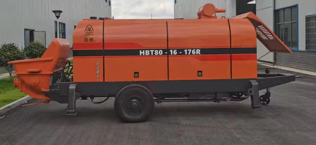 Дизельный прицепной бетононасос 60м.куб HBT 60-13-132R Фото 1