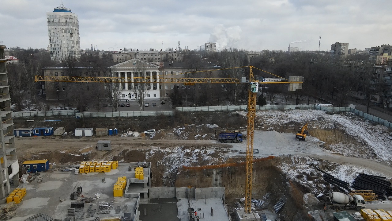 Башенный оголовочный (вантовый) кран POTAIN MC 85 B 2004 г. (Франция) Фото 1
