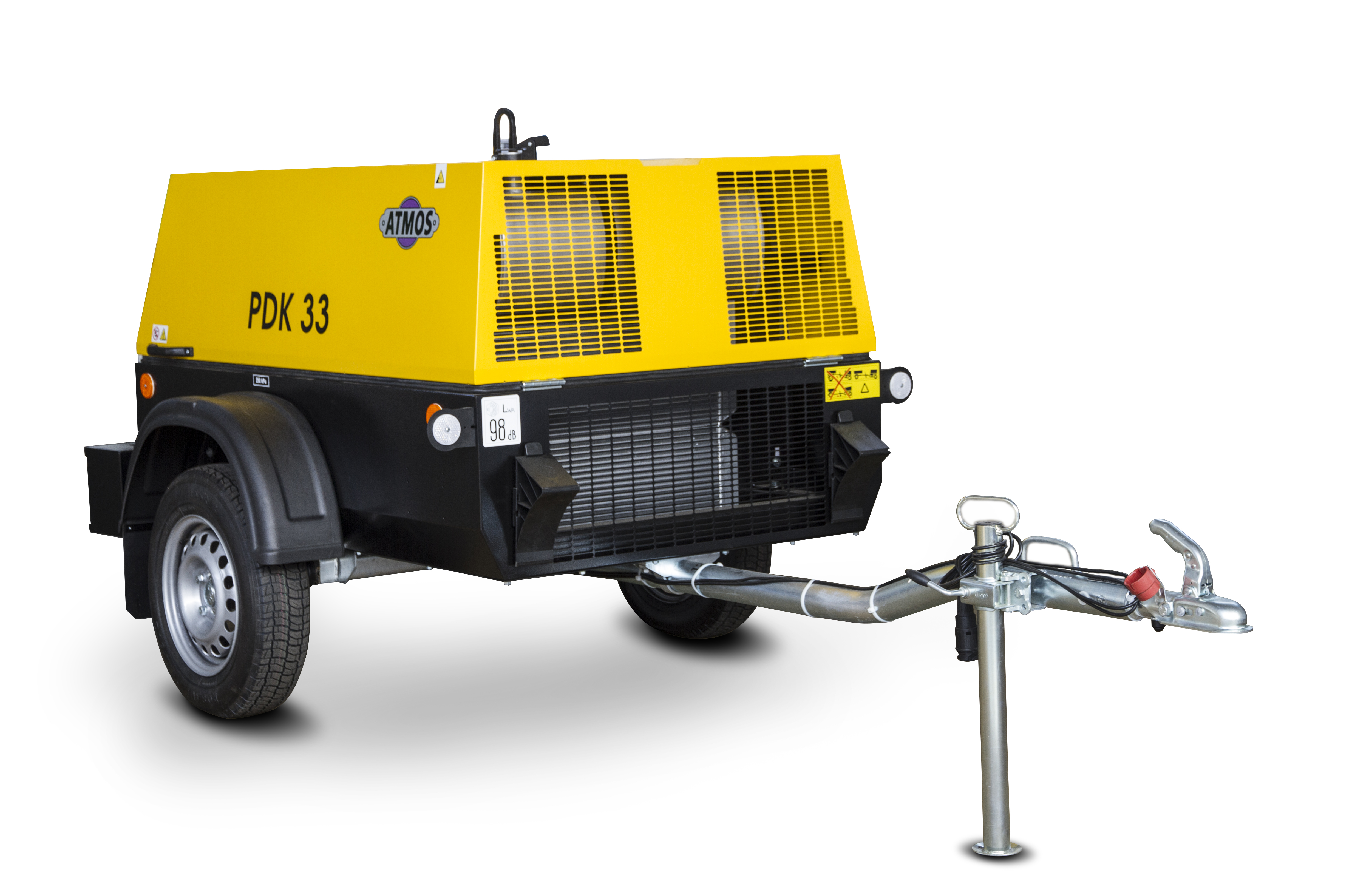 Передвижной дизельный компрессор PDK 33 (Kubota V1505) – 5,0 / 3,2 м3/мин, 7-12 бар Фото 1
