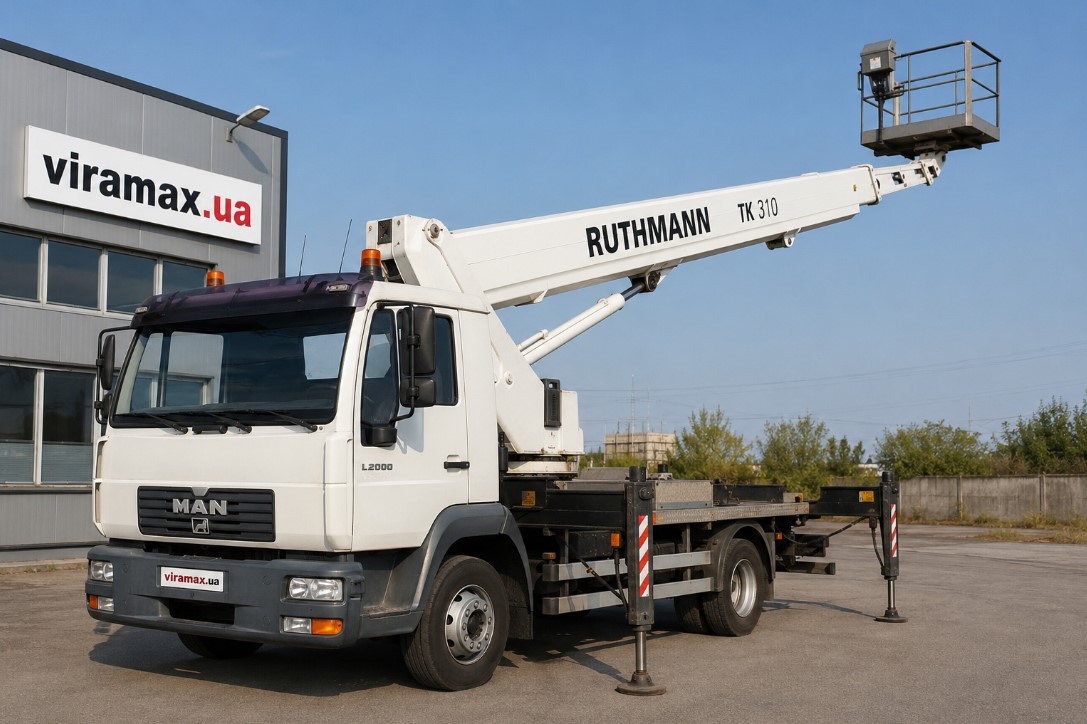 Автовишка MAN L2000 Ruthmann TK 310, 31 м, дизель, 2000 рік