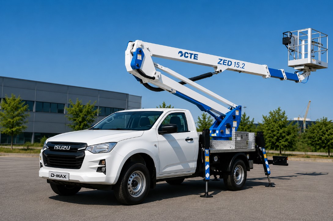 Автовишка CTE ZED 15.2 на базі Isuzu D-Max (2025) – робоча висота 14,7 м