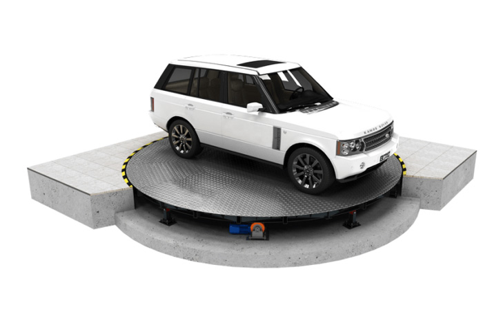 Круговая парковочная система для разворота автомобилей на 180°